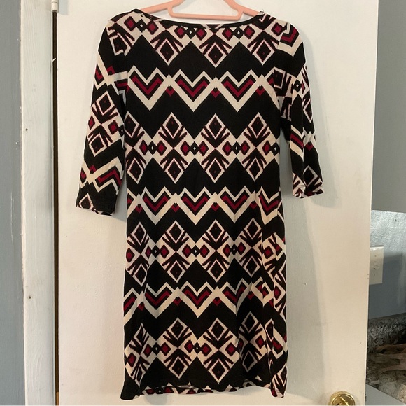 Pink Blush Maternity Aztec Style Short Sleeve Shirt Sz Med - Picture 4 of 7